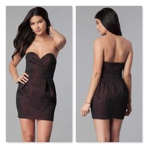 NWT BCBGeneration Metallic Jacquard Cocktail Dress